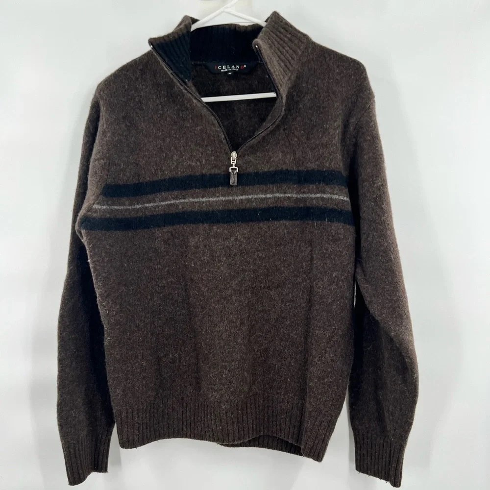 Celand brown long sleeve shirt sweater M